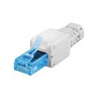 Connecteur RJ45 Cat6A UTP sans outil - pour câble flexible et rigide