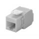 Connecteur Keystone Cat6a UTP - Toolless - Gris