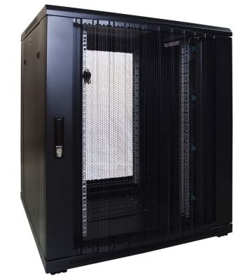 Baie de serveur de 18 U avec porte perforée 800x800x1000mm (LXPXH)