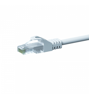 Câble CAT5e UTP CCA blanc - 0.50m