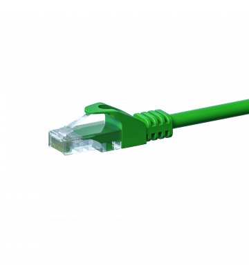 Câble CAT5e UTP CCA vert - 0.25m