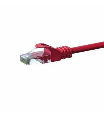 Câble CAT6 UTP CCA rouge - 1m
