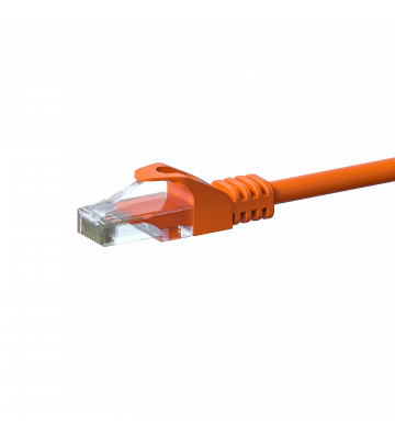 Câble CAT6 UTP CCA orange - 10m