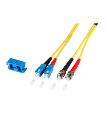 Câble optique à fibre optique duplex OS2 SC-St 0.50 m