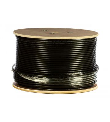 Rouleau câble DANICOM rigide extérieur noir CAT6 FTP PE (FCA) - 305m