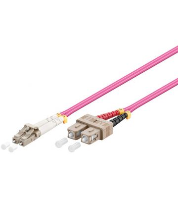 Câble de brassage multimode à fibre optique 3m, OM4, LC / LC - DIGITUS