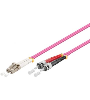 Câble à fibre optique LC-ST OM4 0.50 m