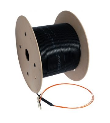 OM3 Câble à fibre optique personnalisé 4 fibres de 4 fibres incl. Connecteurs
