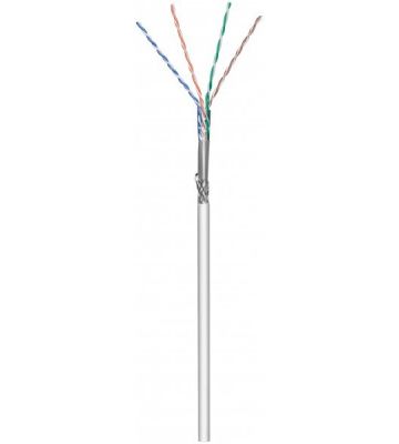 Rouleau câble rigide gris Cat6 S / FTP CCA - 100m