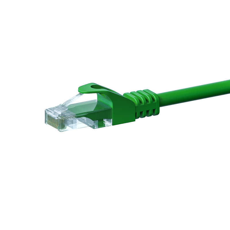 Câble Cat5e UTP 100% cuivre vert - 2m