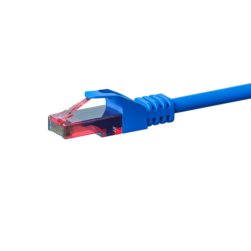 Câble CAT6 UTP 100% cuivre bleu - 2m