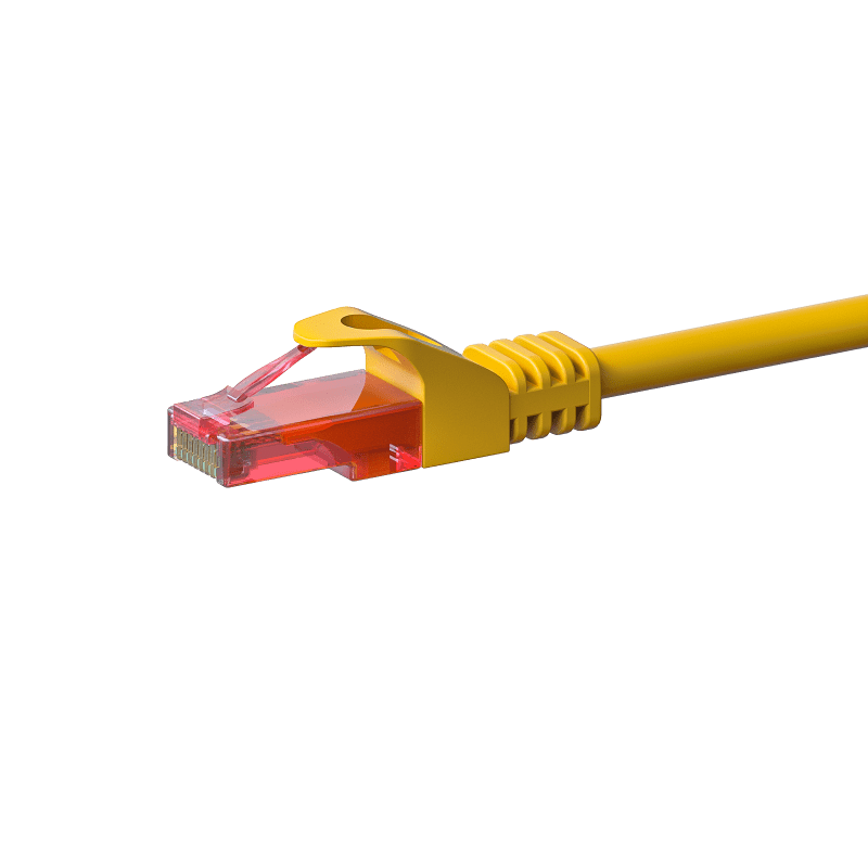 Câble CAT6 UTP 100% cuivre jaune - 10m