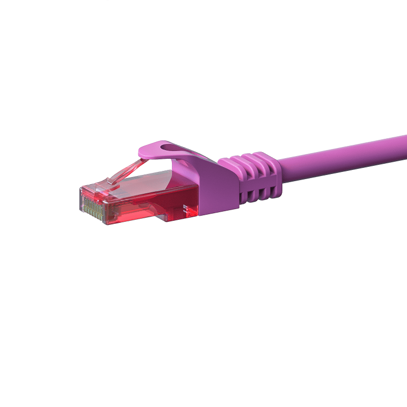 Câble CAT6 UTP 100% cuivre rose - 2m