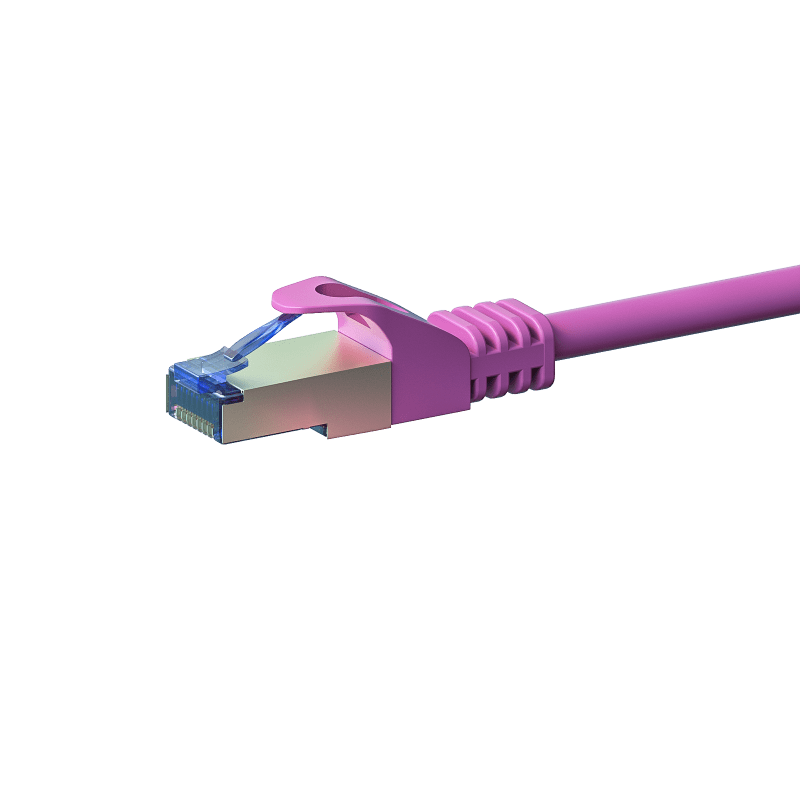 Câble CAT6A S/FTP (PIMF) 100% cuivre rose - 2m