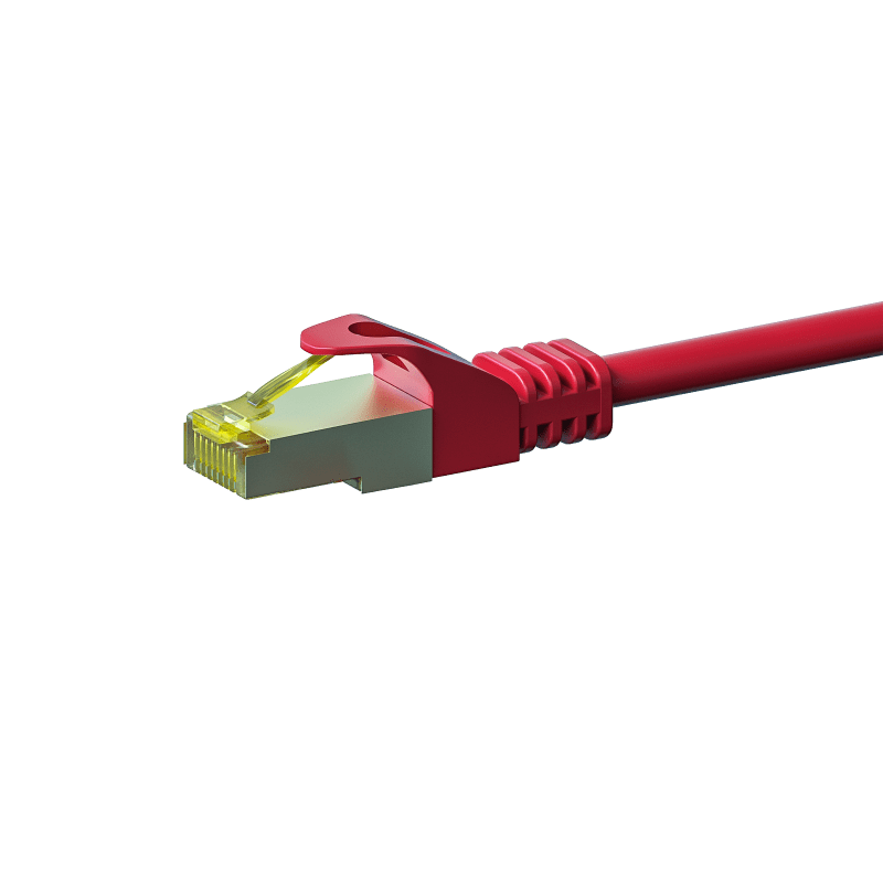 Câble CAT7 SFTP / PIMF Rouge - 0.25m