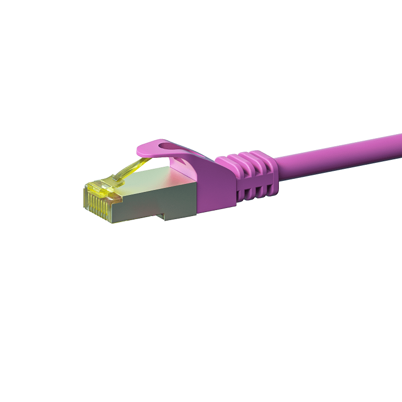 Câble CAT7 SFTP / PIMF Rose - 0.25m