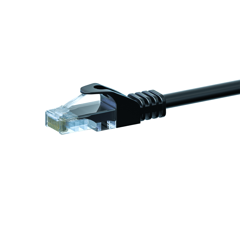Câble Cat5e UTP CCA noir - 3m