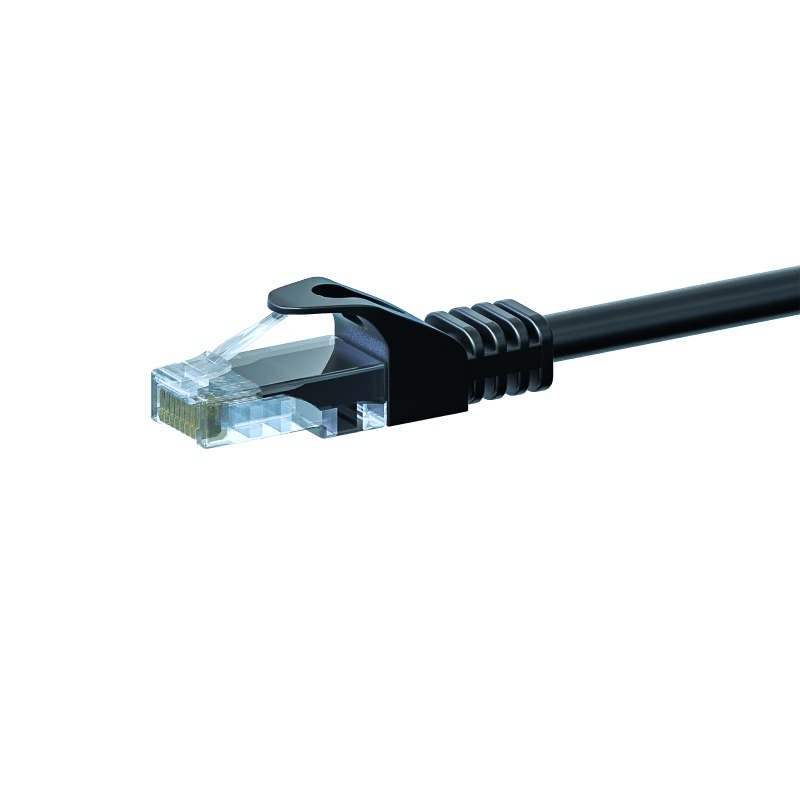 Câble Cat5e UTP CCA noir - 5m