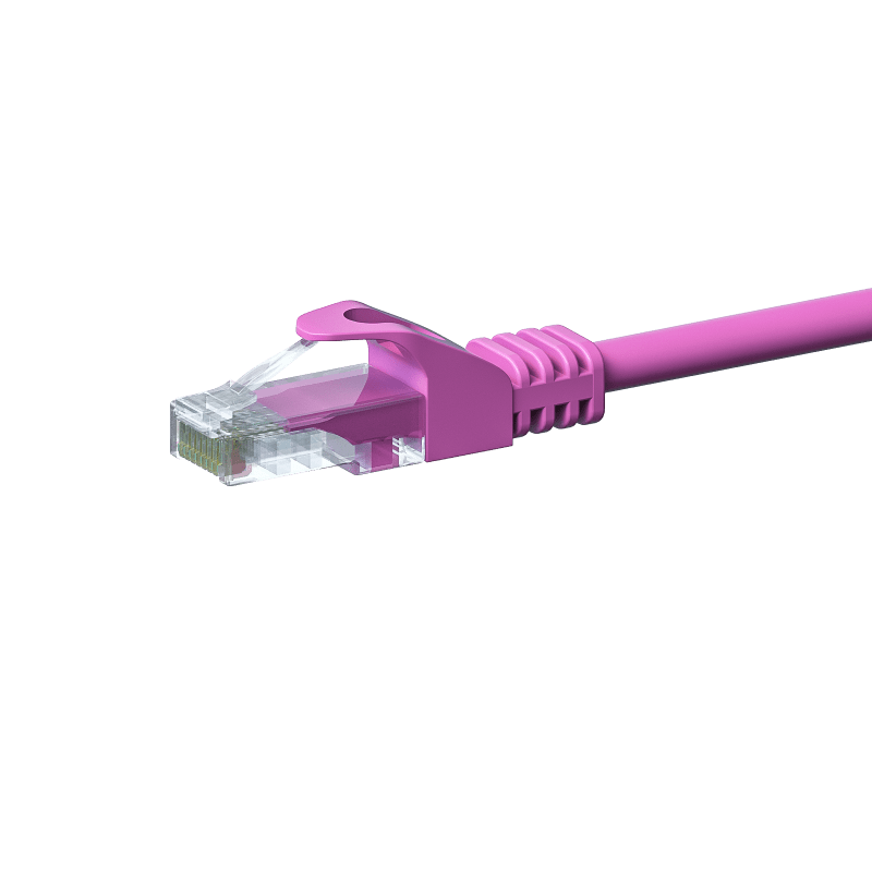 Câble CAT5e UTP CCA rose - 2m