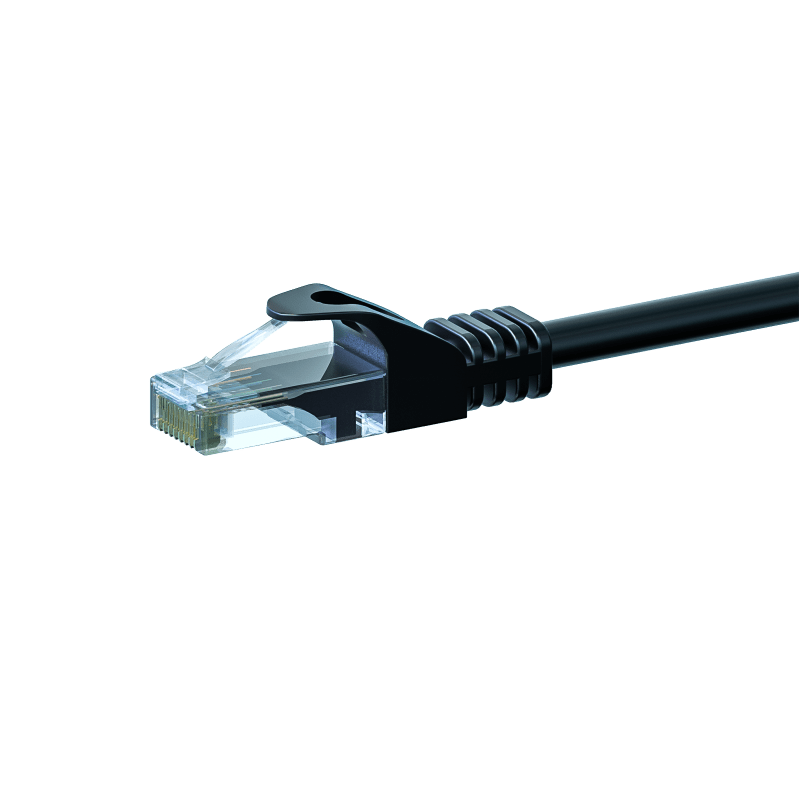 Câble CAT6 UTP CCA noir - 1.50m