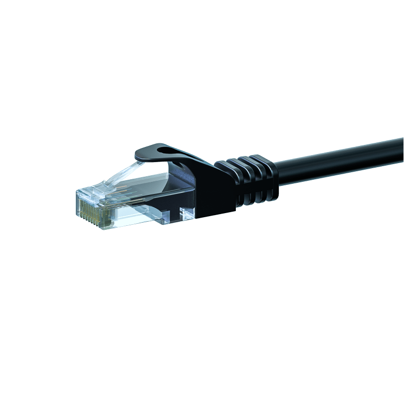 Câble CAT6 UTP CCA noir - 15m