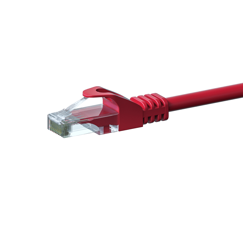 Câble CAT6 UTP CCA rouge - 3m