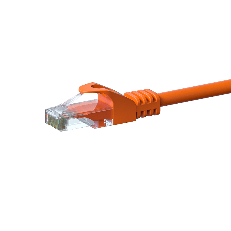 Câble CAT6 UTP CCA orange - 7.50m