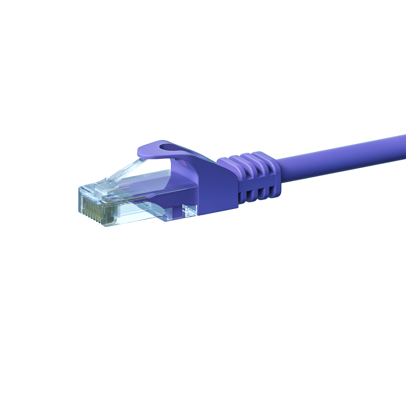 Câble CAT6 UTP CCA violet - 1.50m