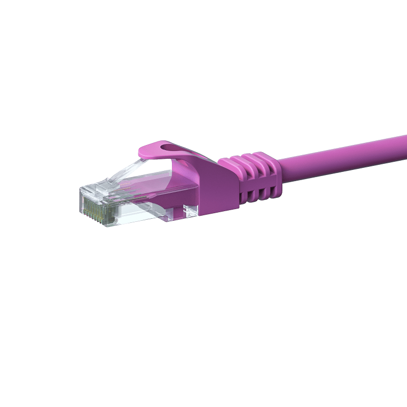 Câble CAT6 UTP CCA rose - 3m