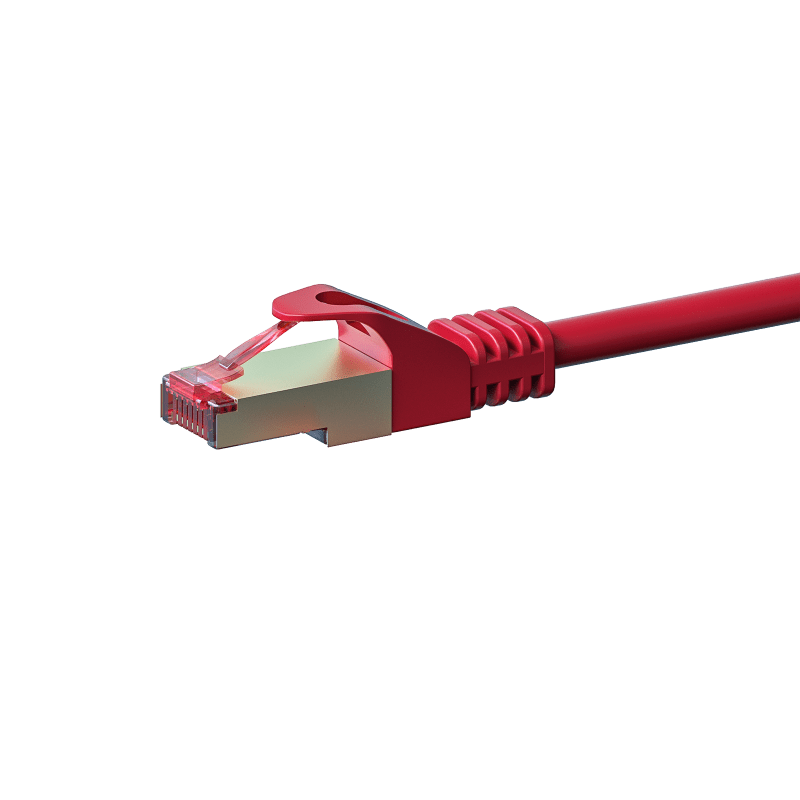 Câble CAT6 SSTP / PIMF Rouge - 0.25m