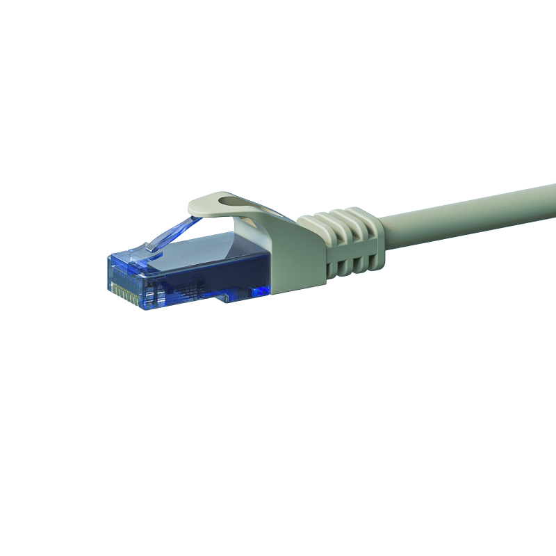 Câble CAT6A UTP 100% cuivre gris - 15m