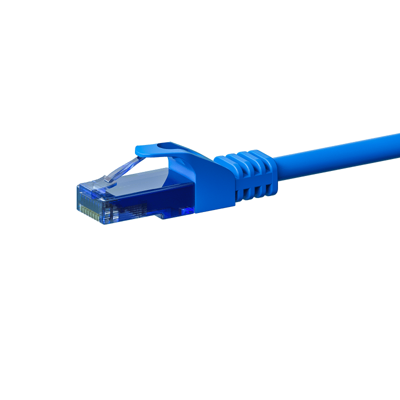 Câble CAT6A UTP 100% cuivre bleu - 2m